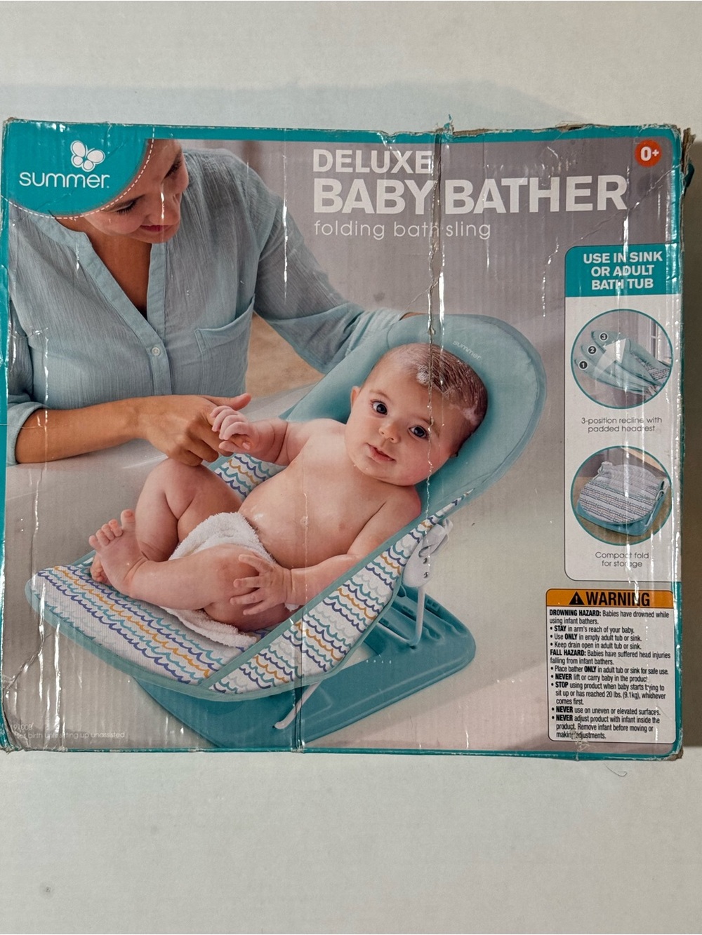 Summer Infant Deluxe Baby Bather Folding Bath Sling